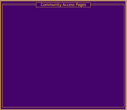 Community Access Pages
